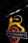 British Railways Logo On Old Steam Train Stock Photo