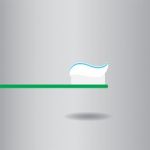 Toothpaste Flat Icon   Illustration  Stock Photo