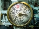 Engine Speed Dial On Hms Belfast Stock Photo