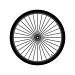 Bicycle Wheel  Illustration Stock Photo