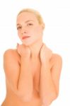 Naked Woman Torso Stock Photo