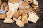 Fresh Assortment Of Baked Bread Varieties Stock Photo