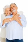 Loving Elder Couple Stock Photo