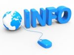 Global Info Indicates World Wide Web And Website Stock Photo