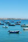 Boat Harbor In Cascais, Portugal Stock Photo