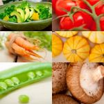 Hearthy Vegetables Collage Composition Stock Photo