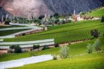 Elqui Valley, Andes Part Of Atacama Desert In The Coquimbo Regio Stock Photo