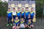 Bangkok, Thailand - Nov 2016: In The Nov 23, 2016. Youth Soccer Match, In Pieamsuwan Elementary School Stock Photo