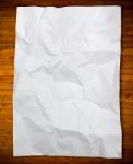 White Crumpled Paper  Stock Photo