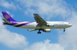  Hs-taw Airbus A300-600r Of Thaiairway.  Stock Photo