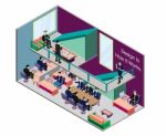 Illustration Of Info Graphic Interior  Room Concept Stock Photo