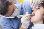 Dental Cleaning Close-up Stock Photo