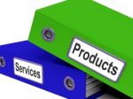 File With Products And Service Word Stock Photo