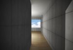 Interior With Bare Concrete Wall And Wood Floor Stock Photo