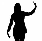 Lady Silhouette Stock Photo