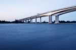 Gateway Bridge Motorway In Brisbane Stock Photo