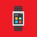 Smart Watch Flat Icon   Illustration  Stock Photo