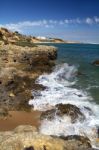 Albufeira Coastline Stock Photo