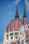 Hungarian Parliament Building In Budapest Stock Photo