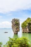 High Angle View Khao Tapu Island Stock Photo