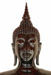 Black Buddha Statue Isolated On White Background Stock Photo