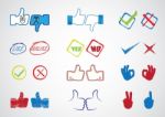 Internet Website Icons Stock Photo