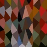 Burnt Umber Abstract Low Polygon Background Stock Photo