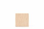 Wooden Cubes On White Background Stock Photo