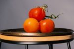 Red Ripe Fresh Tomatoes Stock Photo