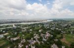 The Helicopter Shot From Dhaka, Bangladesh Stock Photo