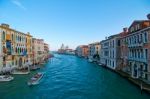 Venice Italy Grand Canal View Stock Photo