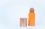 Cosmetic Bottle Isolated On White Background Stock Photo