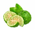 Bergamot Isolated On The White Background Stock Photo