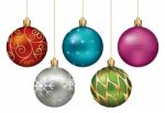 Christmas Baubles Stock Photo