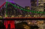 Story Bridge In Brisbane, Queensland Stock Photo