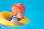 Swimming Kid Stock Photo