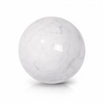 White Marble Globe 3d Illustration Stock Photo