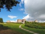 Ancient Ruins At Beeston Castle Stock Photo