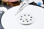 Close Up Harddisk Drive Stock Photo