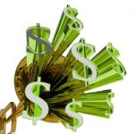 Dollars Sign Means Money Currency And Finances Stock Photo