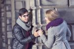 Attractive Young Couple In Love Stock Photo