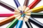 Multicolored Pencil Stock Photo