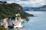 Cathedral Cove Beach Near Hahei In New Zealand Stock Photo