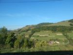 Mountain Panorama, Landscape And Buildings   Stock Photo