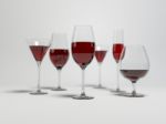 Red Wine In Glasses Stock Photo