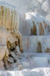 Mammoth Hot Springs Stock Photo