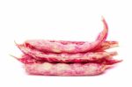 Borlotti Beans Stock Photo