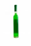 Green Wine Bottle Stock Photo