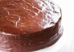 Freshly Baked Of  Chiffon Milk Chocolate Cake Stock Photo