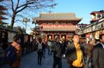 Tokyo, Japan - Nov 21 : Nakamise Shopping Street In Asakusa Stock Photo